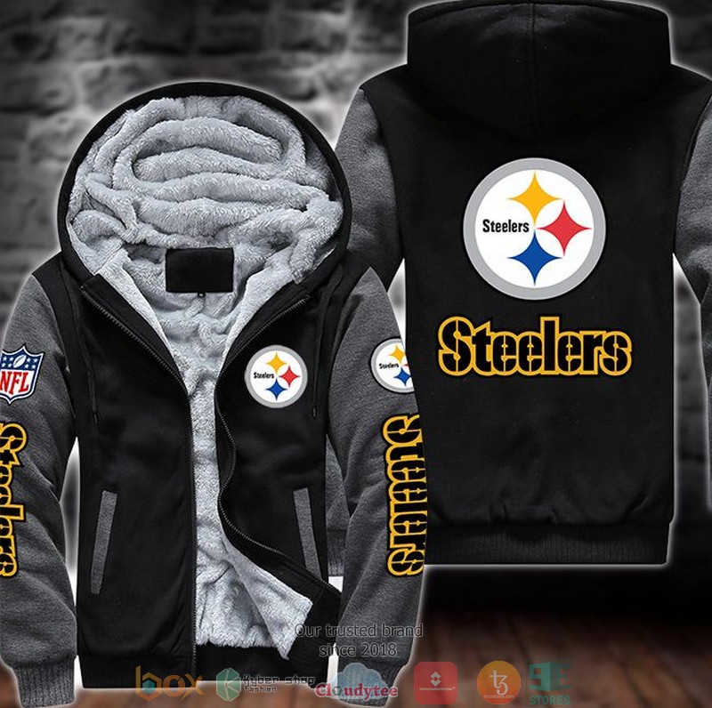 NFL_Pittsburgh_Steelers_logo_3D_Fleece_Hoodie_1