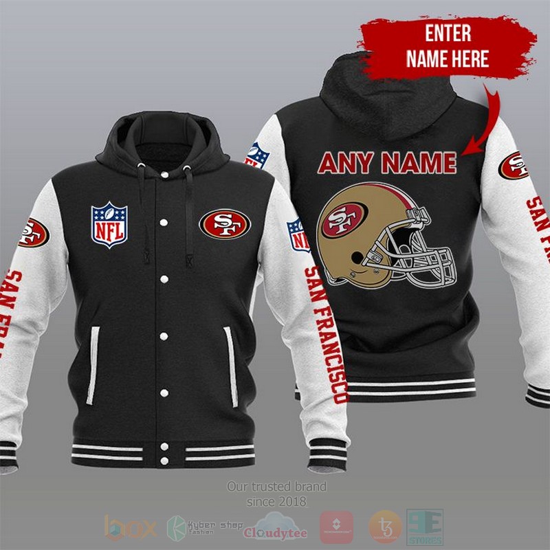 NFL_San_Francisco_49ers_Custom_Name_Varsity_Hoodie_Jacket