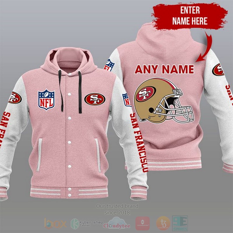 NFL_San_Francisco_49ers_Custom_Name_Varsity_Hoodie_Jacket_1