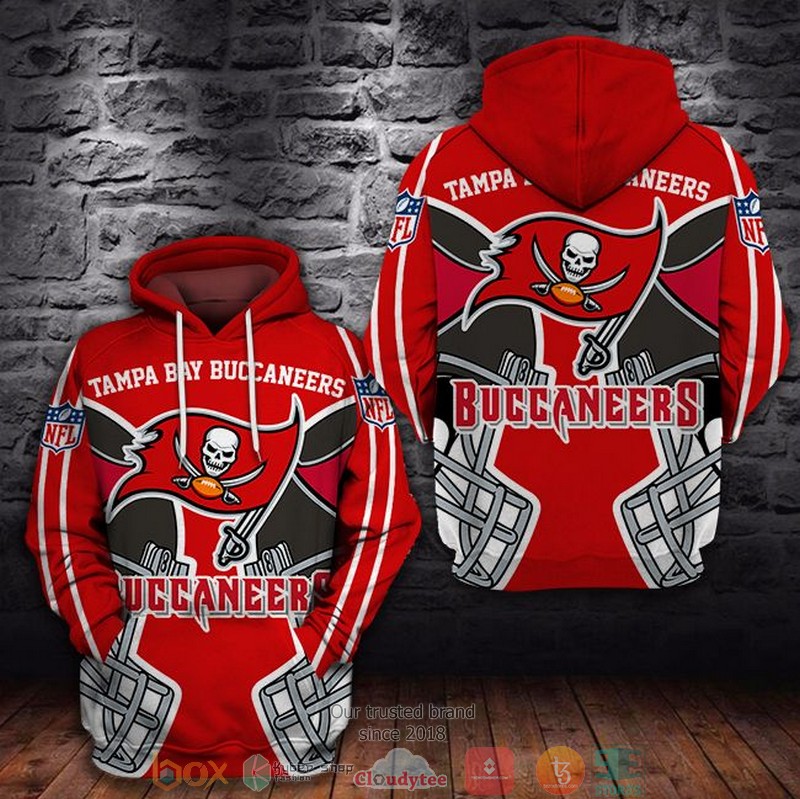 NFL_Tampa_Bay_Buccaneers_Red_3d_hoodie