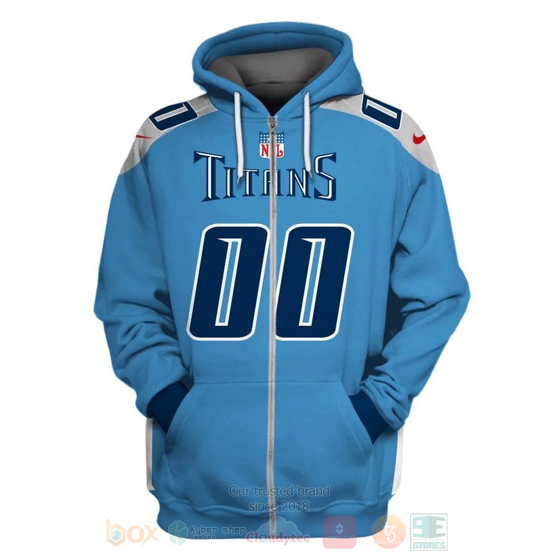 NFL_Tennessee_Titans_Personalized_Blue_3D_Hoodie_Shirt