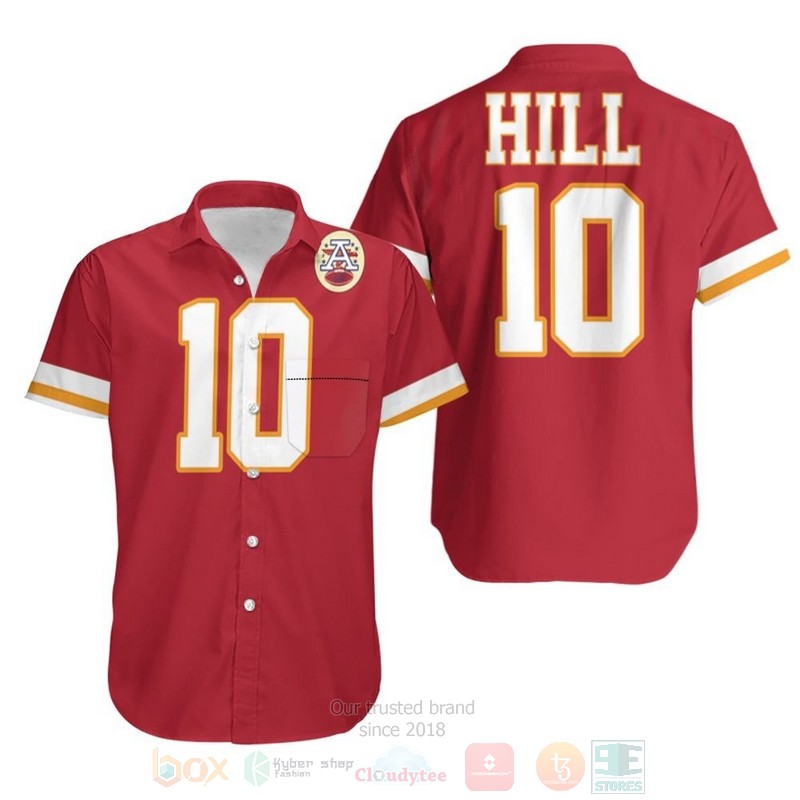 NFL_Tyreek_Hill_Kansas_City_Chiefs_Red_Hawaiian_Shirt