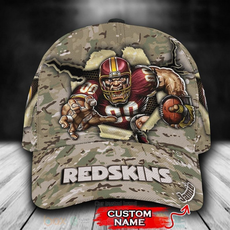 NFL_Washington_Redskins_CAMO_Mascot_Custom_Name_Cap