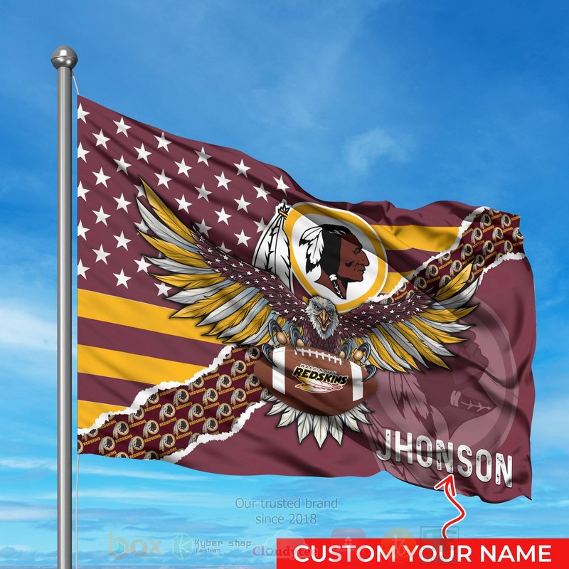 NFL_Washington_Redskins_Custom_Name_Flag