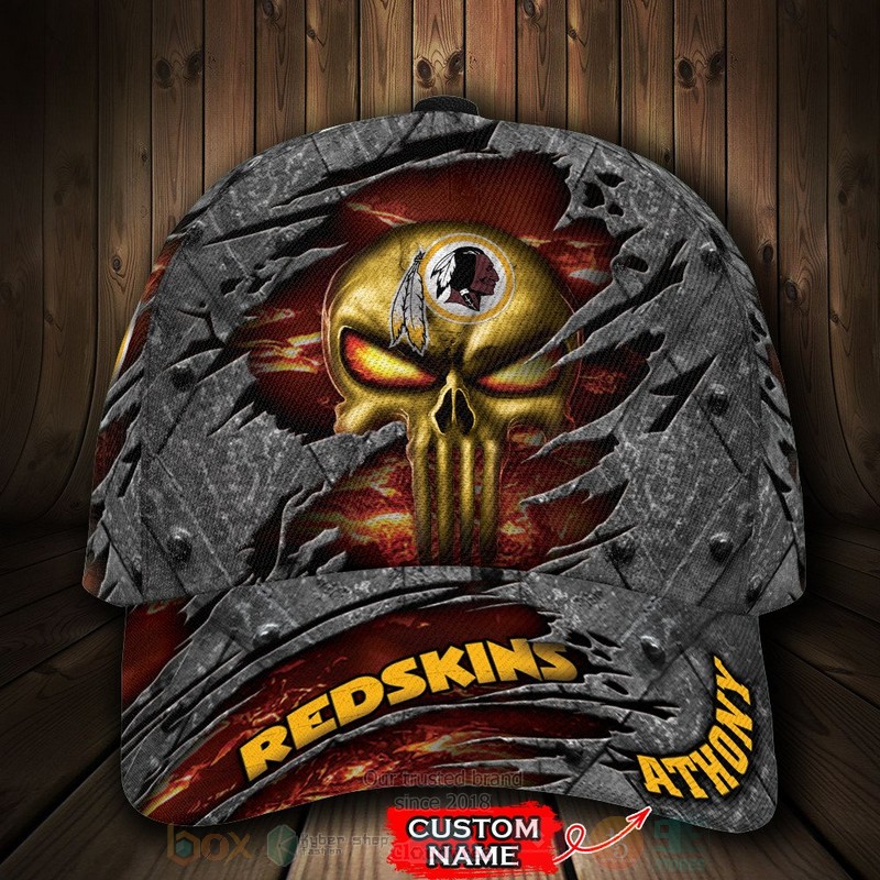 NFL_Washington_Redskins_Skull_Custom_Name_Cap