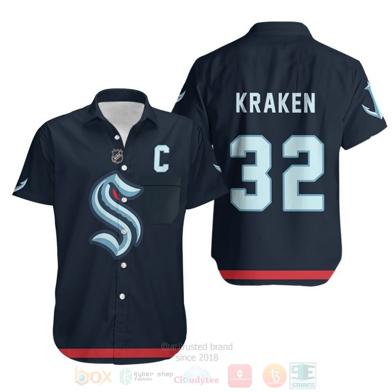 NHL_Seattle_Kraken_2020_Blue_Hawaiian_Shirt