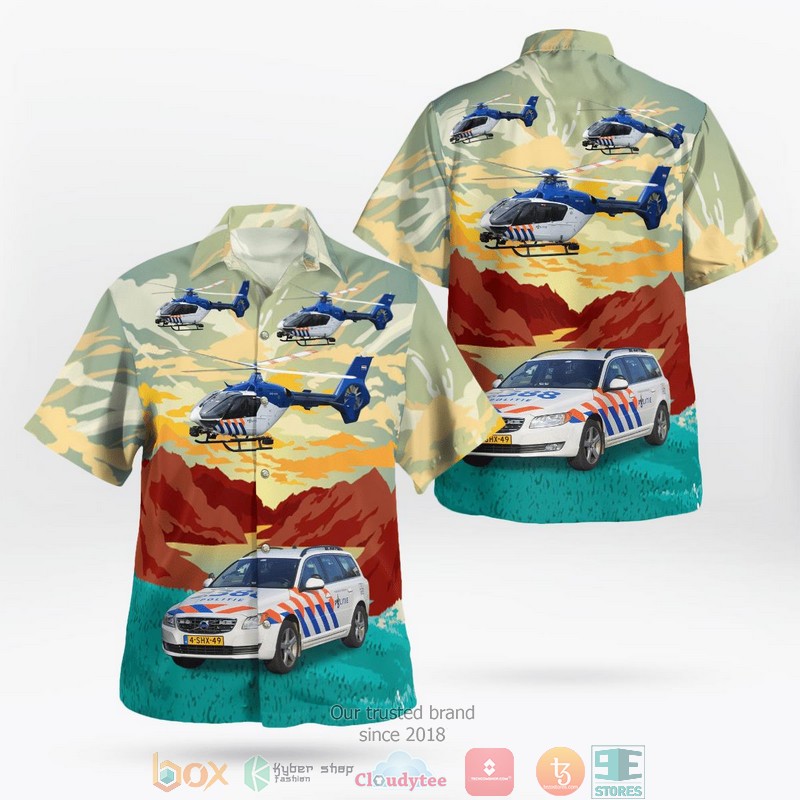 National_Police_Corps_Netherlands_Traffic_Unit_And_Eurocopter_EC_135P2_Hawaii_3D_Shirt