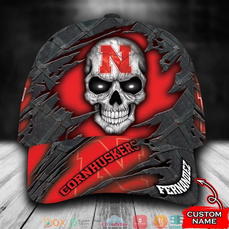 Nebraska_Cornhuskers_Skull_NCAA1_Custom_Name_Cap