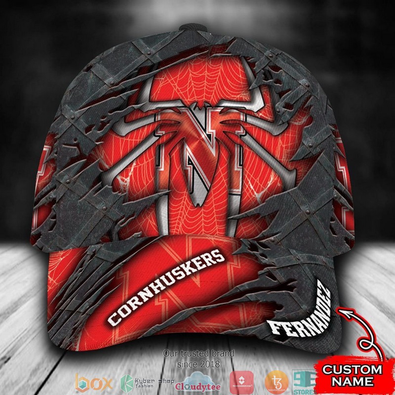 Nebraska_Cornhuskers_Spiderman_NCAA1_Custom_Name_Cap