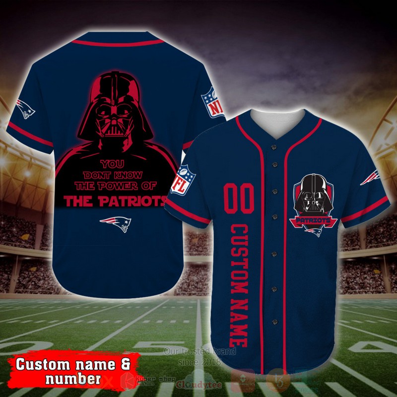 New_England_Patriots_Darth_Vader_NFL_Personalized_Baseball_Jersey
