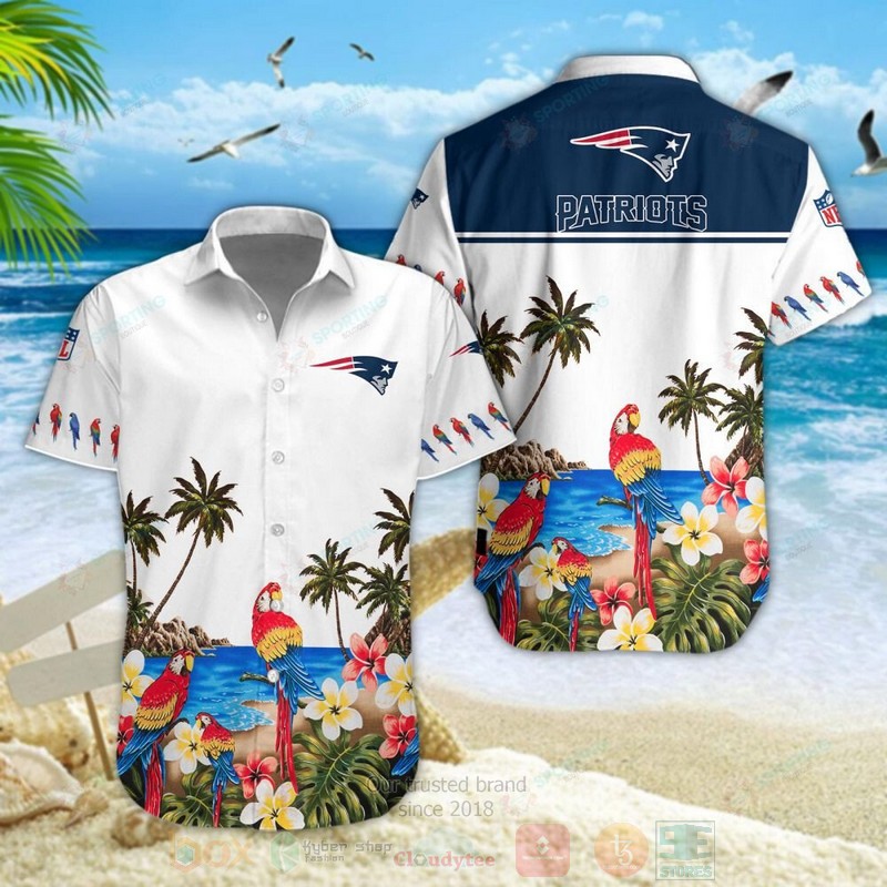 New_England_Patriots_NFL_Parrot_Hawaiian_Shirt