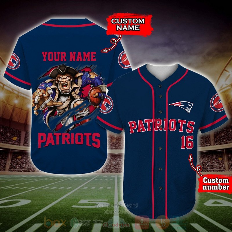 New_England_Patriots_NFL_Personalized_Baseball_Jersey