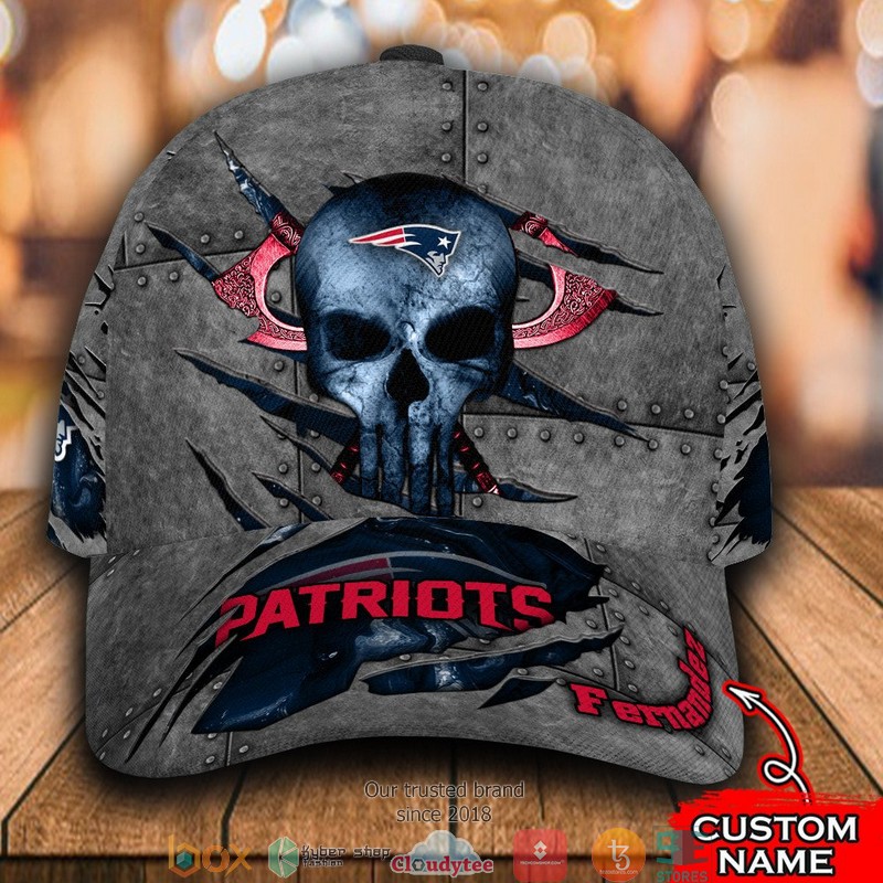New_England_Patriots_Skull_NFL_Custom_Name_Cap