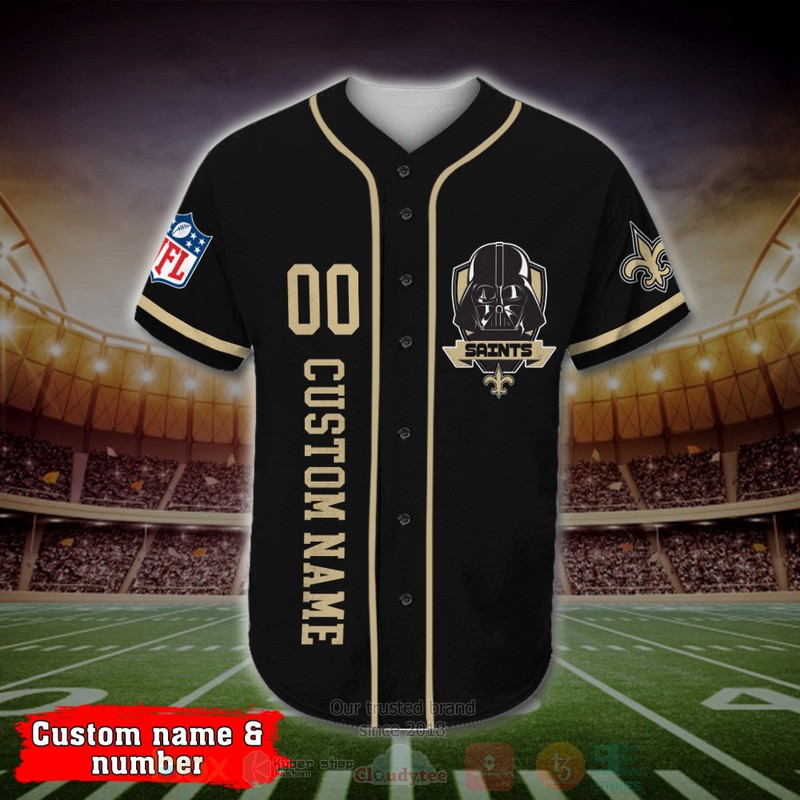 New_Orleans_Saints_Darth_Vader_NFL_Personalized_Baseball_Jersey_1