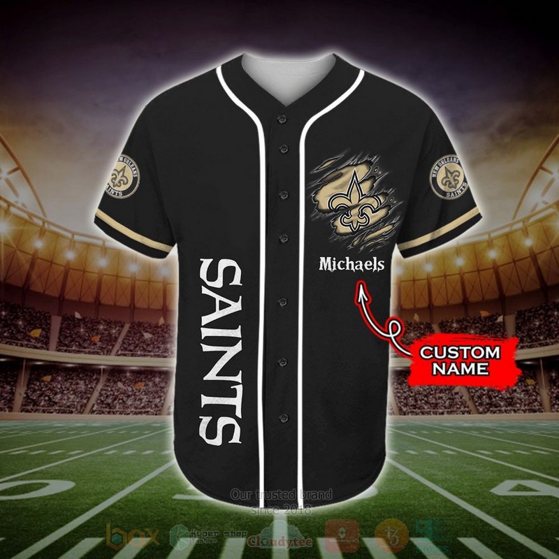 New_Orleans_Saints_NFL_Custom_Name_Baseball_Jersey_1