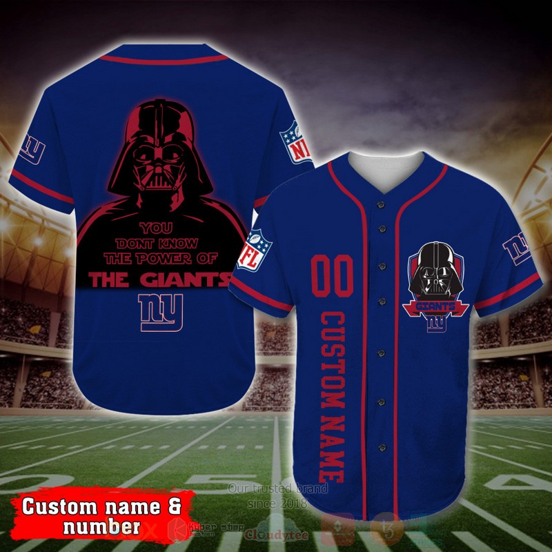 New_York_Giants_Darth_Vader_NFL_Personalized_Baseball_Jersey