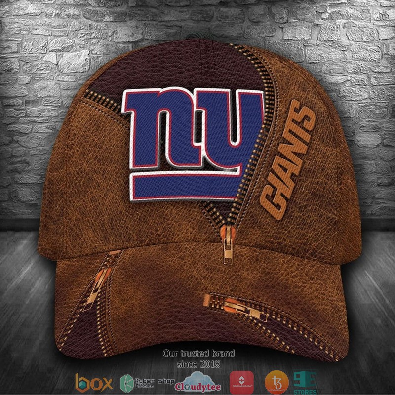 New_York_Giants_Luxury_NFL_Brown_Custom_Name_Cap