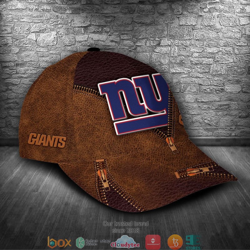 New_York_Giants_Luxury_NFL_Brown_Custom_Name_Cap_1