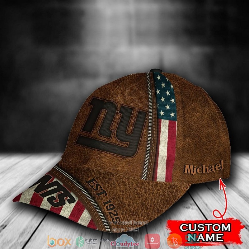 New_York_Giants_Luxury_NFL_US_flag_Custom_Name_Cap