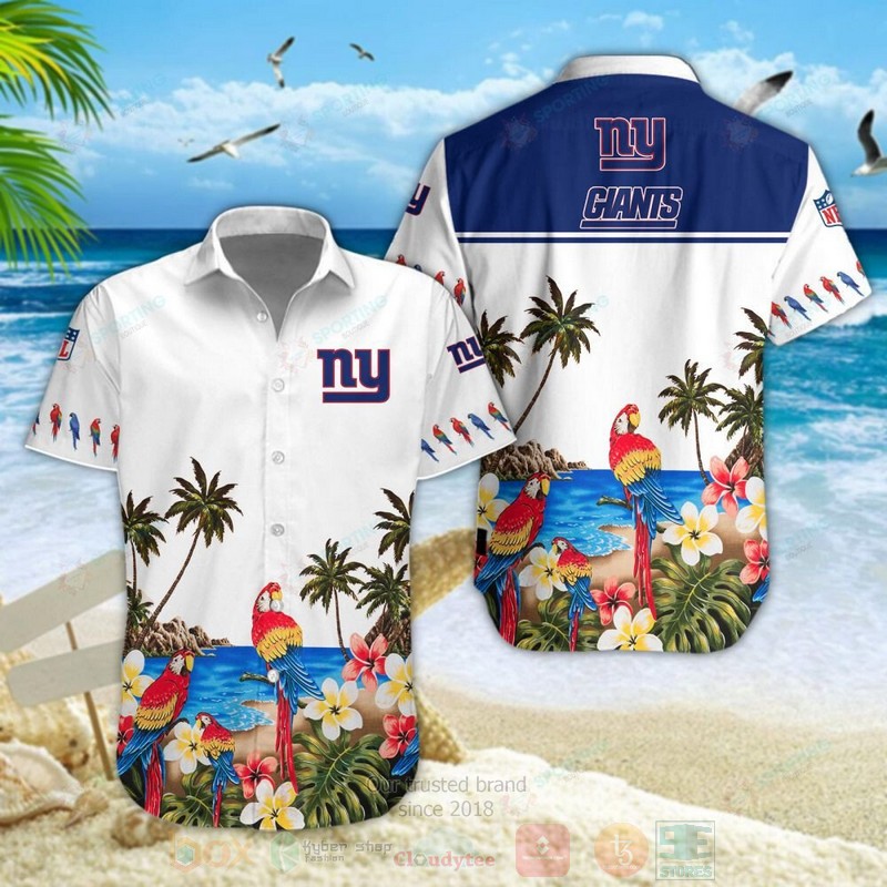 New_York_Giants_NFL_Parrot_Hawaiian_Shirt