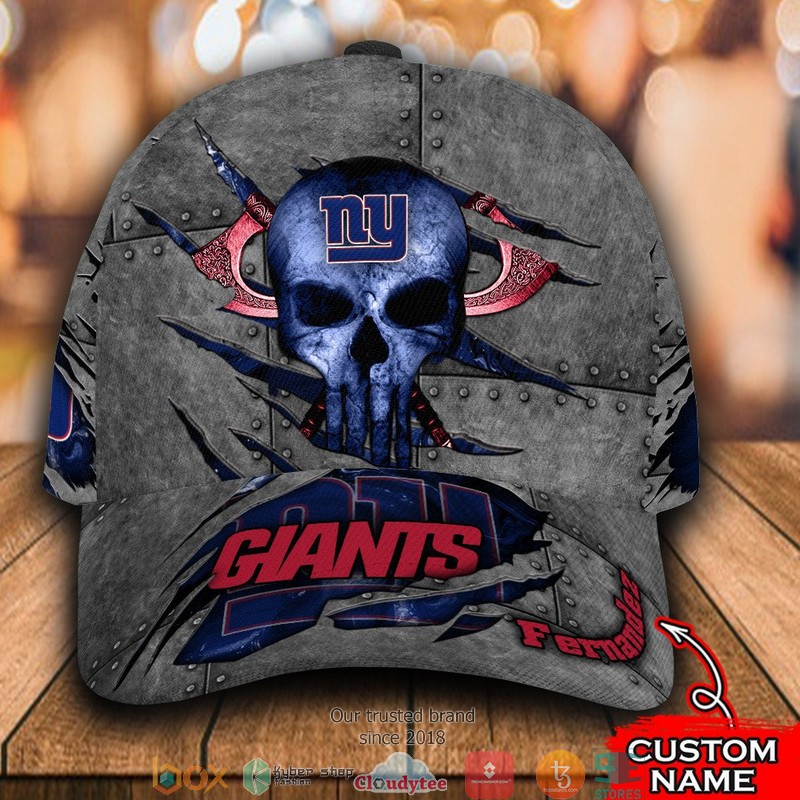 New_York_Giants_Skull_NFL_Custom_Name_Cap