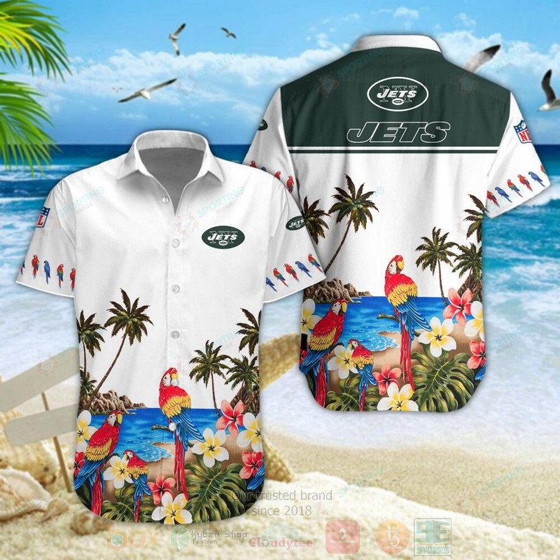 New_York_Jet_NFL_Parrot_Hawaiian_Shirt