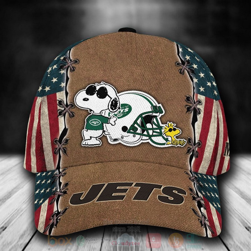 New_York_Jets_Snoopy_NFL_Custom_Name_Cap