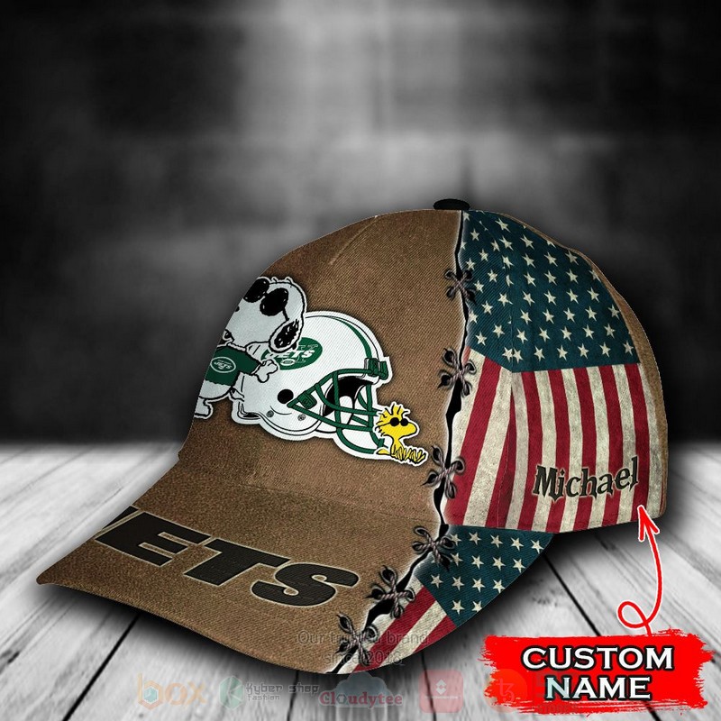 New_York_Jets_Snoopy_NFL_Custom_Name_Cap_1