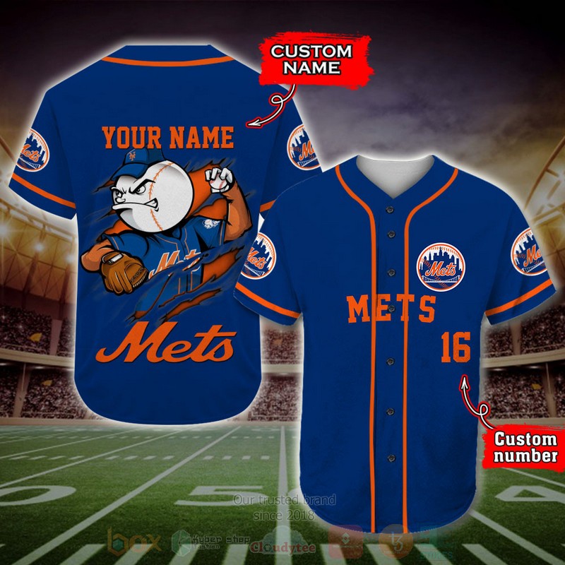 New_York_Mets_MLB_Personalized_Baseball_Jersey