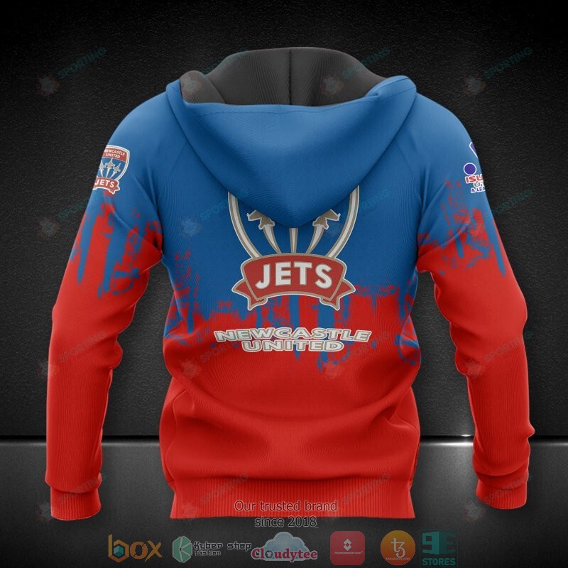 Newcastle_Jets_blue_red_3D_Shirt_Hoodie_1