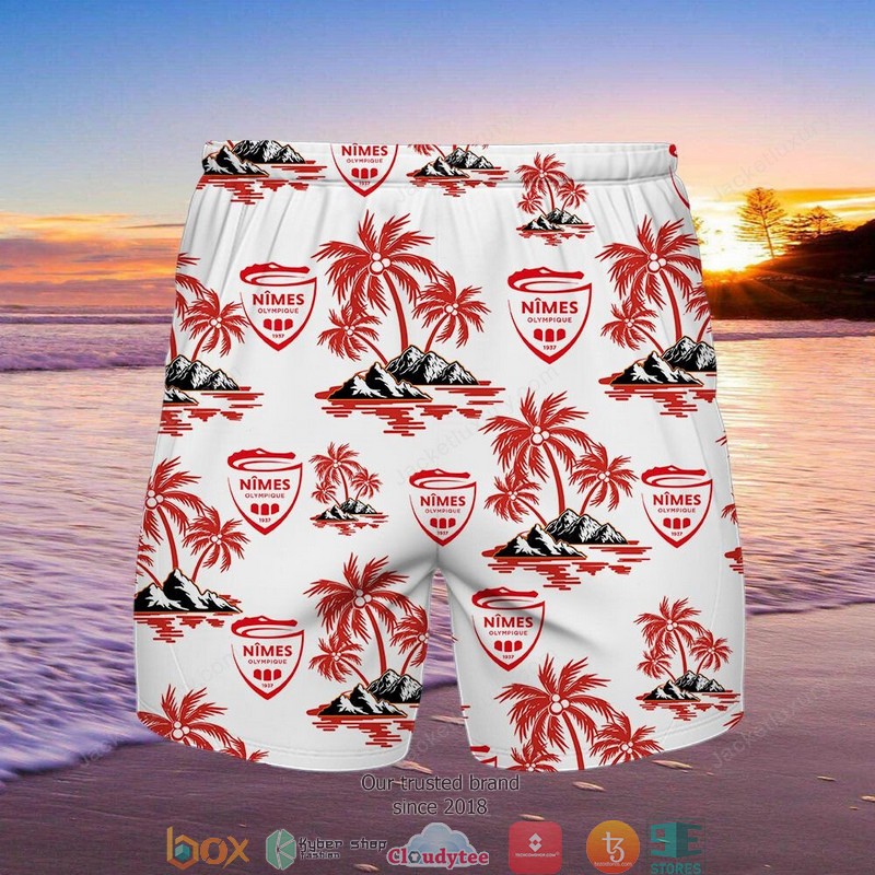 Nimes_Olympique_Hawaiian_Shirt_Beach_Short_1