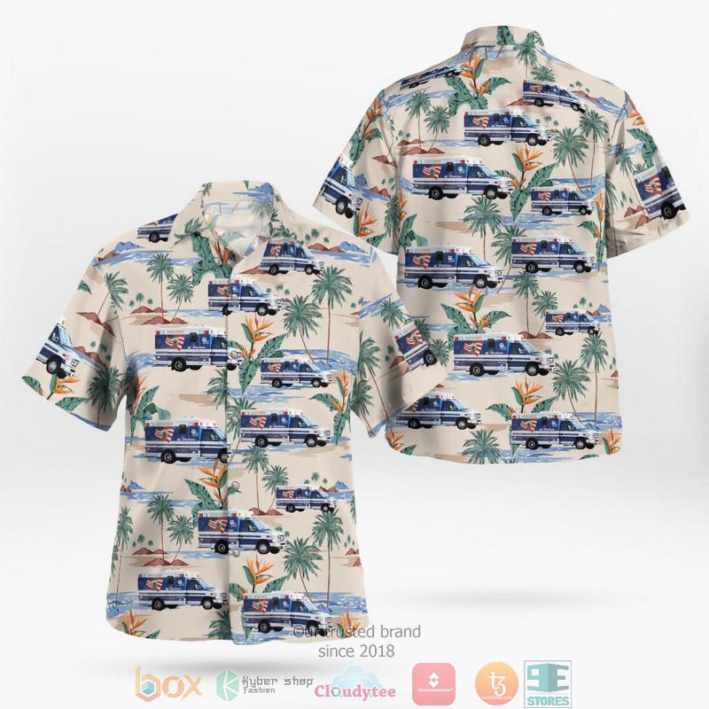 North_Las_Vegas_Nevada_Medic_West_Ambulance_Hawaiian_Shirt