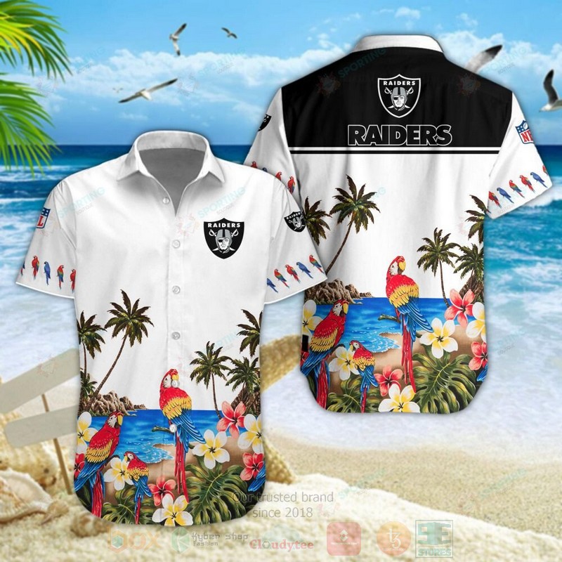 Oakland_Raiders_NFL_Parrot_Hawaiian_Shirt