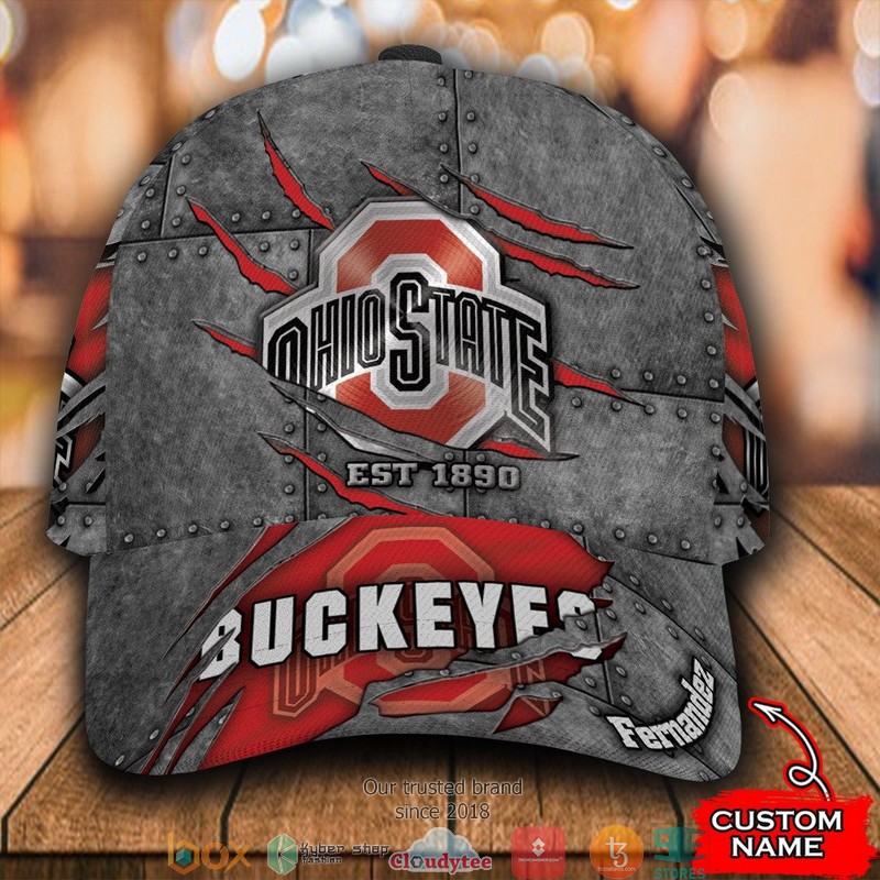 Ohio_State_Buckeyes_Luxury_NCAA1_Grey_Custom_Name_Cap