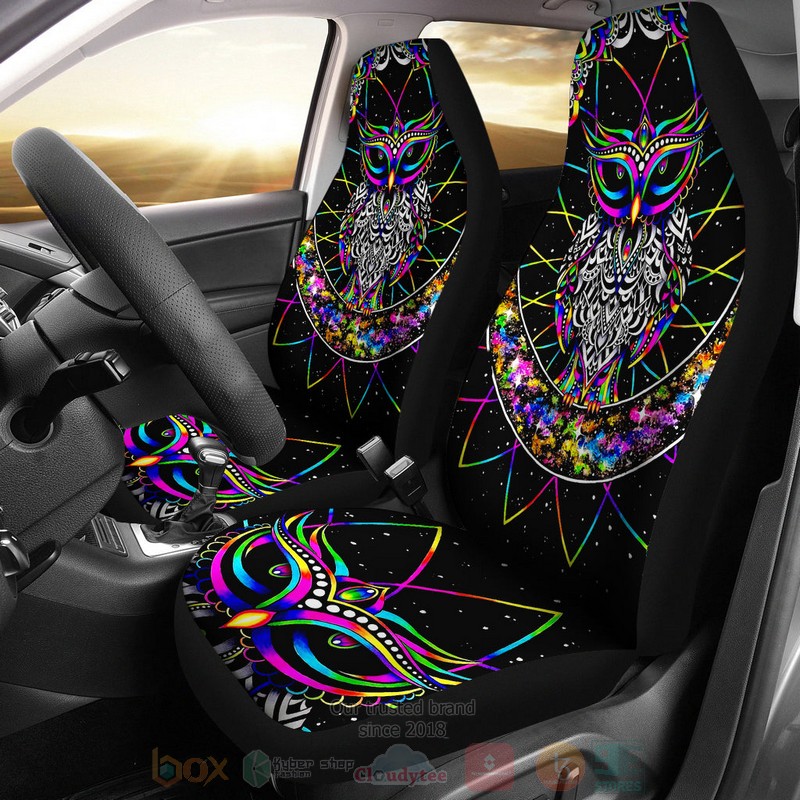 Owl_Galaxy_Color_Car_Seat_Cover