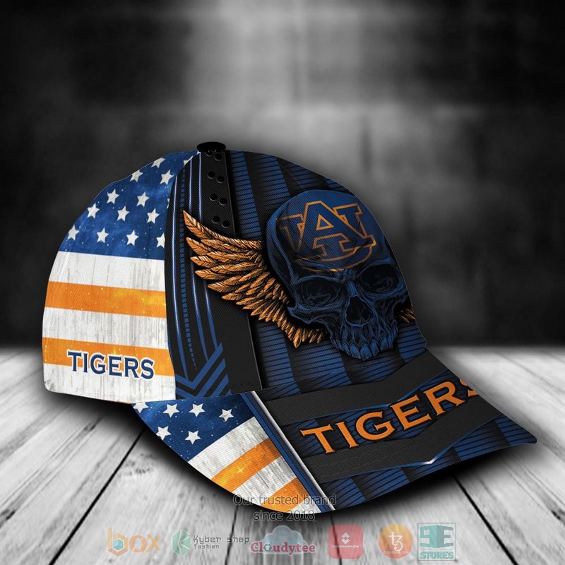 Personalized_Auburn_Tigers_Skull_Wing_NCAA_Custom_name_Cap_1