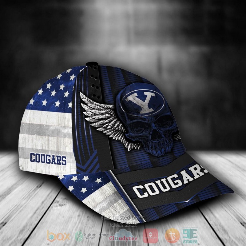 Personalized_BYU_Cougars_Skull_Wing_NCAA_Custom_name_Cap_1