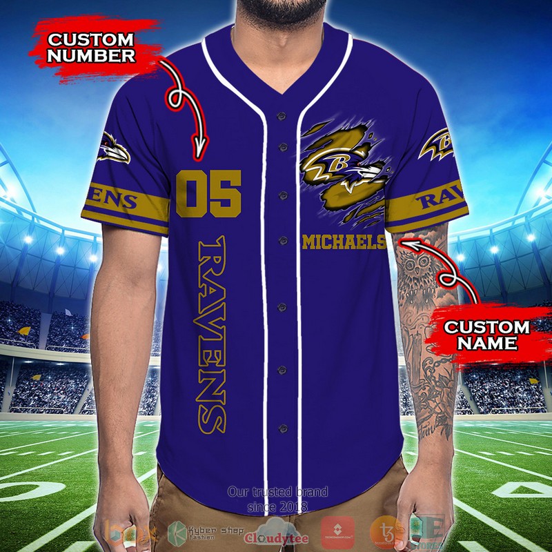 Personalized_Baltimore_Ravens_NFL_God_First_Family_Second_then_Baseball_Jersey_Shirt_1