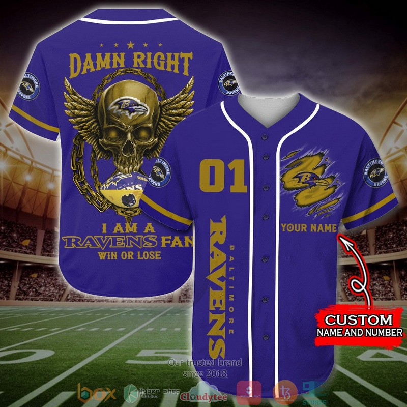 Personalized_Baltimore_Ravens_NFL_Wings_Skull_Baseball_Jersey_Shirt
