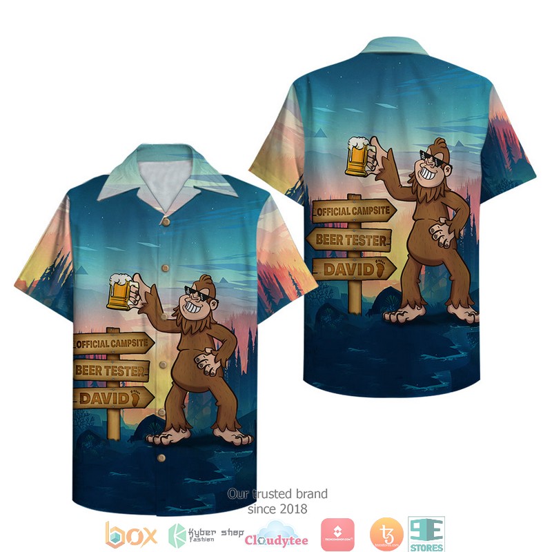 Personalized_Camping_Bear_Bigfoot_Official_Campsite_Beer_Tester_Hawaiian_shirt