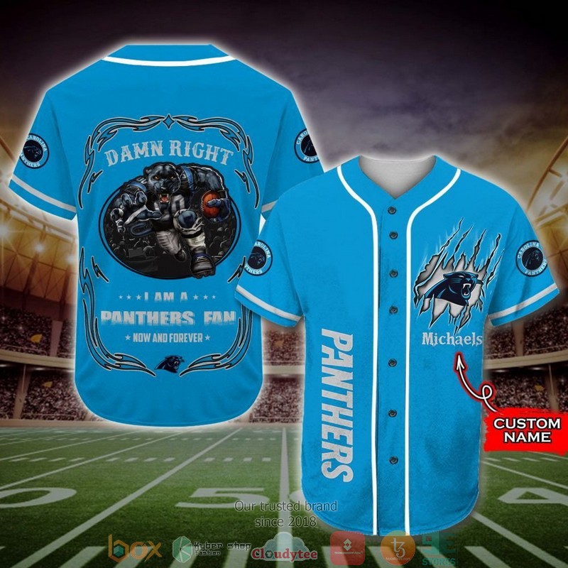 Personalized_Carolina_Panthers_Mascot_NFL_Baseball_Jersey_Shirt