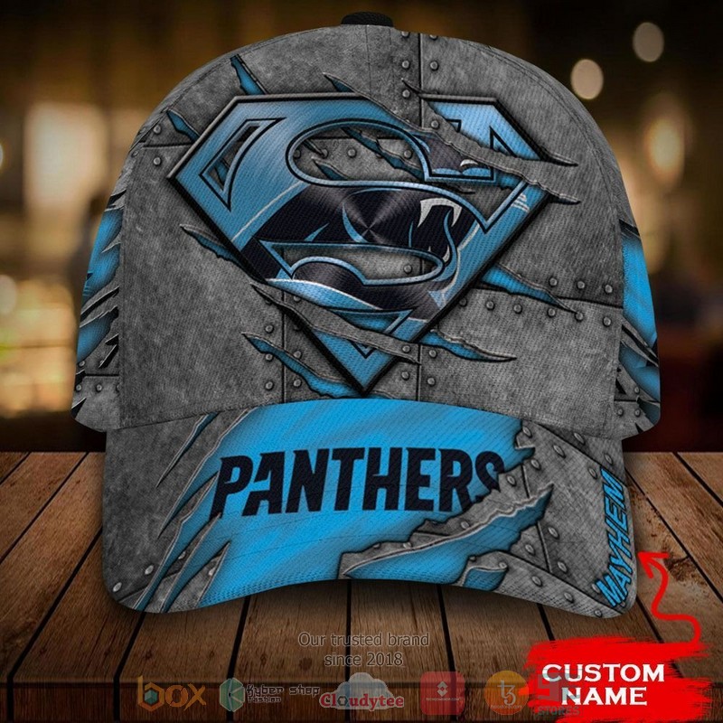 Personalized_Carolina_Panthers_NFL_Superman_Custom_Cap