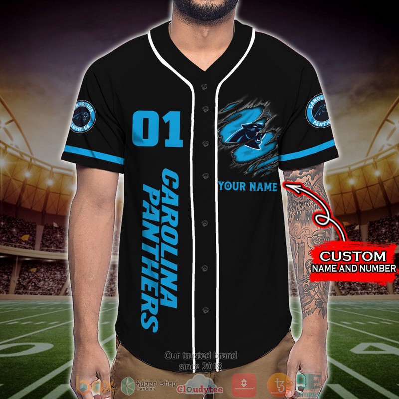 Personalized_Carolina_Panthers_NFL_Wings_Skull_Baseball_Jersey_Shirt_1