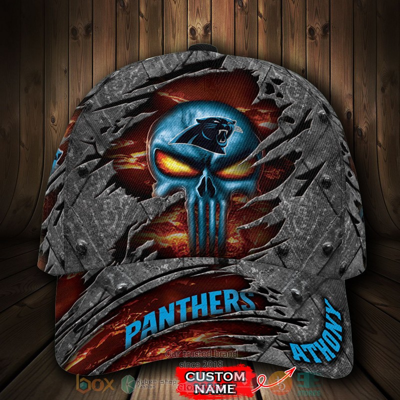 Personalized_Carolina_Panthers_Skull_NFL_Custom_Cap