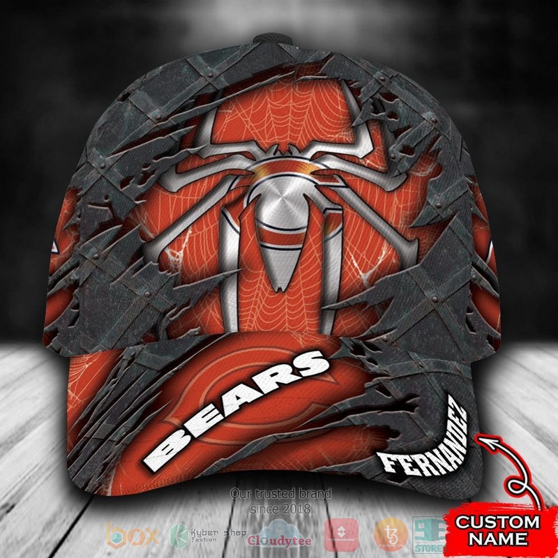 Personalized_Chicago_Bears_Spider_Man_NFL_Custom_name_Cap