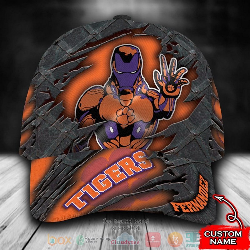 Personalized_Clemson_Tigers_Iron_Man_NCAA_Custom_name_Cap