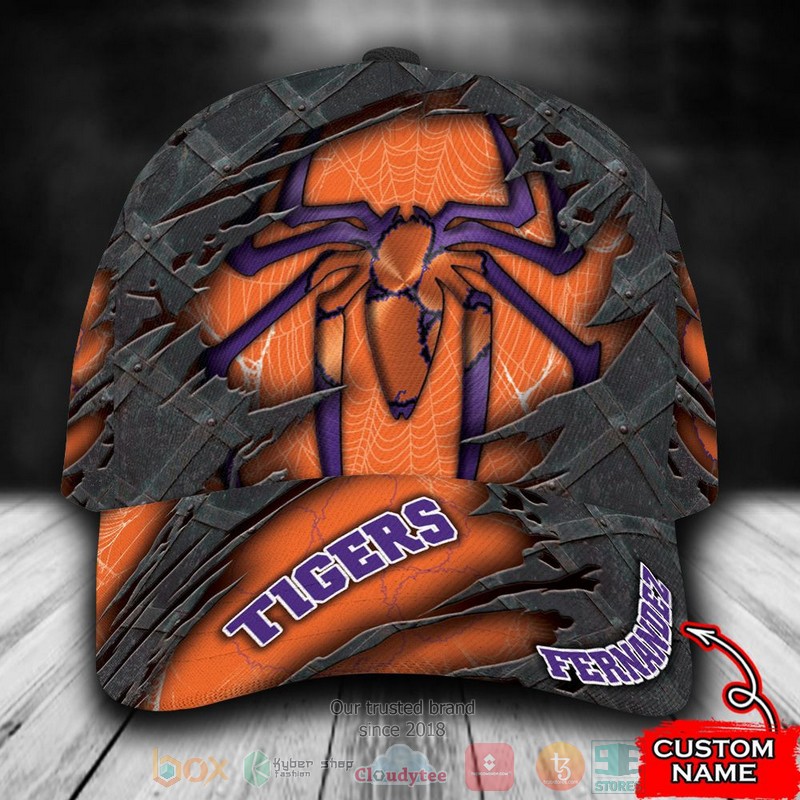 Personalized_Clemson_Tigers_Spiderman_NCAA_Custom_name_Cap