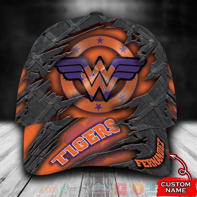 Personalized_Clemson_Tigers_Wonder_Woman_NCAA_Custom_name_Cap