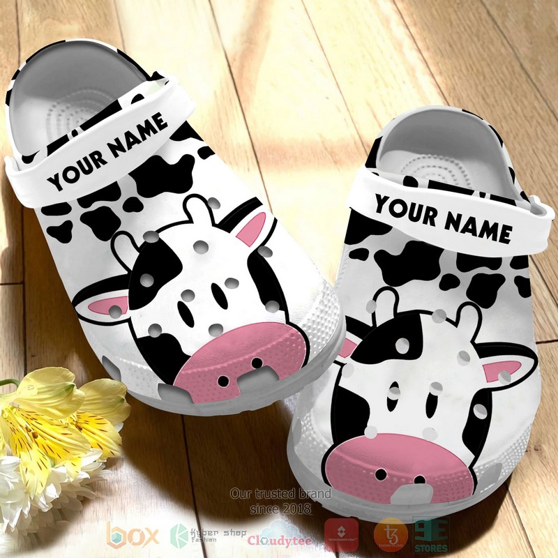Personalized_Dairy_Cow_custom_Crocs_Crocband_Shoes_1