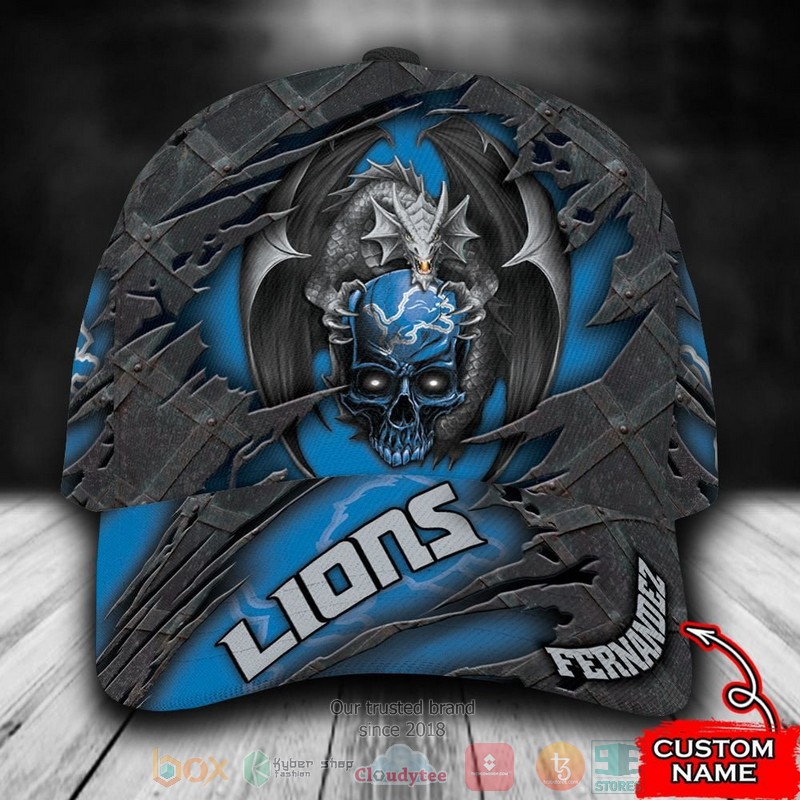 Personalized_Detroit_Lions_Dragon_NFL_Custom_name_Cap
